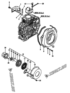  Двигатель Yanmar L70EE-DGLEYC, узел -  Пусковое устройство 