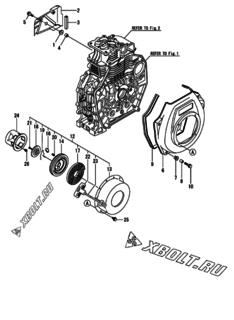  Двигатель Yanmar L70V6EJ4R9EAJL, узел -  Пусковое устройство 