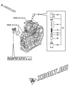  Двигатель Yanmar L70V6EJ4R9EAJL, узел -  Топливный насос высокого давления (ТНВД) 