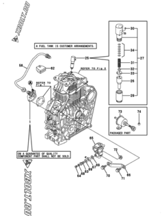  Двигатель Yanmar L100V6EL2T9F, узел -  Топливный насос высокого давления (ТНВД) 