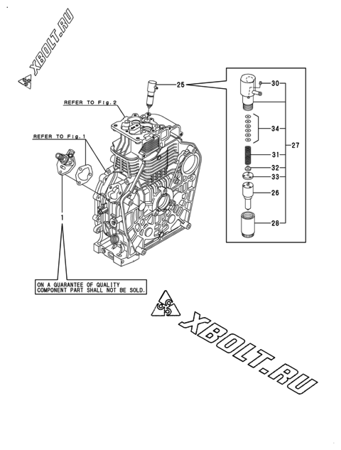  Топливный насос высокого давления (ТНВД) двигателя Yanmar L100V6EA1C1EAMT