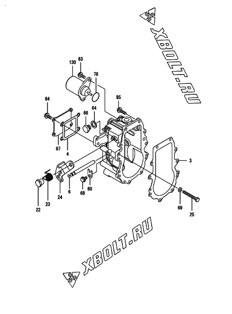  Регулятор оборотов двигателя Yanmar 4TNV88-BPNKR