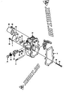  Двигатель Yanmar 3TNV84T-BKSA2, узел -  Регулятор оборотов 