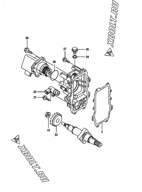  Регулятор оборотов двигателя Yanmar 4TNV98T-ZXLA1