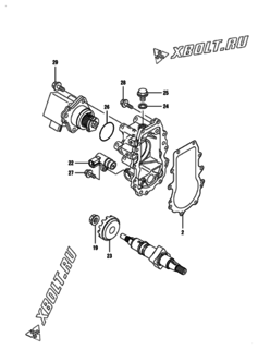  Двигатель Yanmar 4TNV84T-ZXLAN, узел -  Регулятор оборотов 