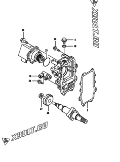  Двигатель Yanmar 4TNV98-ZNSU, узел -  Регулятор оборотов 