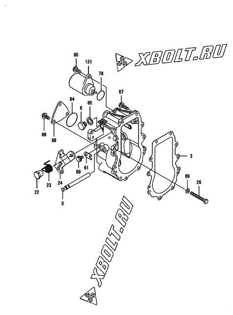  Регулятор оборотов двигателя Yanmar 4TNV84T-BMSA
