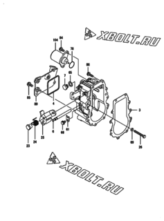  Двигатель Yanmar 3TNV82A-GKL, узел -  Регулятор оборотов 