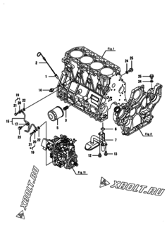  Двигатель Yanmar 4TNV98-ESDBK, узел -  Система смазки 