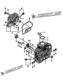 Двигатель Yanmar L70N5EJ0C1EAPR, узел -  Блок цилиндров 