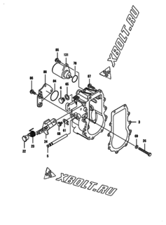  Двигатель Yanmar 4TNV84T-BMKTF, узел -  Регулятор оборотов 