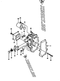  Двигатель Yanmar 3TNV88-BPAMM, узел -  Регулятор оборотов 