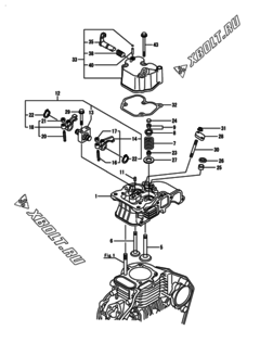  Двигатель Yanmar L48N5EF1C1EAAR, узел -  Головка блока цилиндров (ГБЦ) 