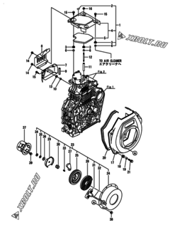  Двигатель Yanmar L100N5EA1C1JAS1, узел -  Пусковое устройство 