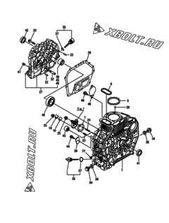  Двигатель Yanmar L70N6CF1T1AA, узел -  Блок цилиндров 