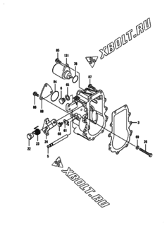  Двигатель Yanmar 3TNV84T-BKWM, узел -  Регулятор оборотов 