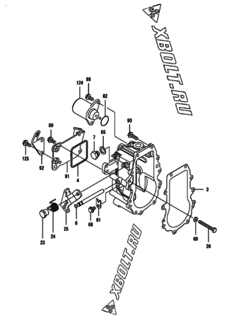  Двигатель Yanmar 4TNV88-BKCM, узел -  Регулятор оборотов 