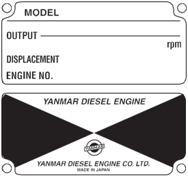 Шильда двигателя Yanmar