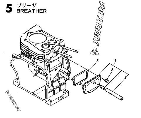  Сапун двигателя Yanmar GE70E-D