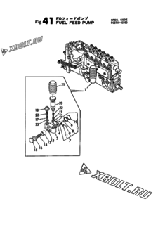  Двигатель Yanmar 6T95L-GH,GM, узел -  Топливный насос 