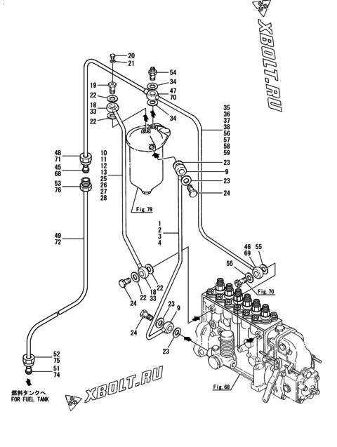 FUEL PIPE(RADIATOR SPEC)