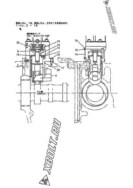  Топливный насос высокого давления (ТНВД) двигателя Yanmar 6N18(A)L