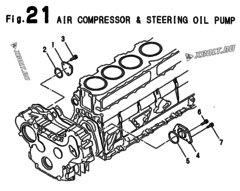 AIR COMPRESSOR & STEERING OIL