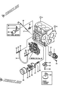  Двигатель Yanmar 3TNE82AG1A01, узел -  Система смазки 