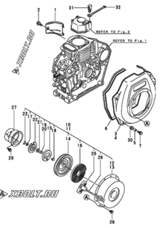  Двигатель Yanmar L48AE-DEYC, узел -  Пусковое устройство 