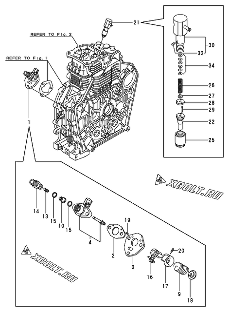  Топливный насос высокого давления (ТНВД) двигателя Yanmar L90AEDETMRYC