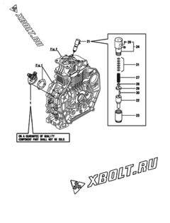  Двигатель Yanmar L70V6CF1T1AA, узел -  Топливный насос высокого давления (ТНВД) 