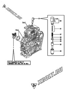  Двигатель Yanmar L100V6CF1T1AA, узел -  Топливный насос высокого давления (ТНВД) 