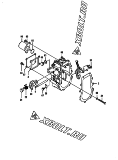  Двигатель Yanmar 3TNV84-NBK, узел -  Регулятор оборотов 