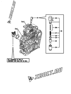  Двигатель Yanmar L100V6CA1T1AA, узел -  Топливный насос высокого давления (ТНВД) 