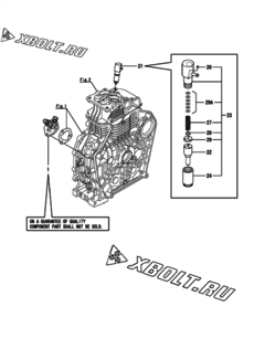  Двигатель Yanmar L100V6EA1C1AA, узел -  Топливный насос высокого давления (ТНВД) 