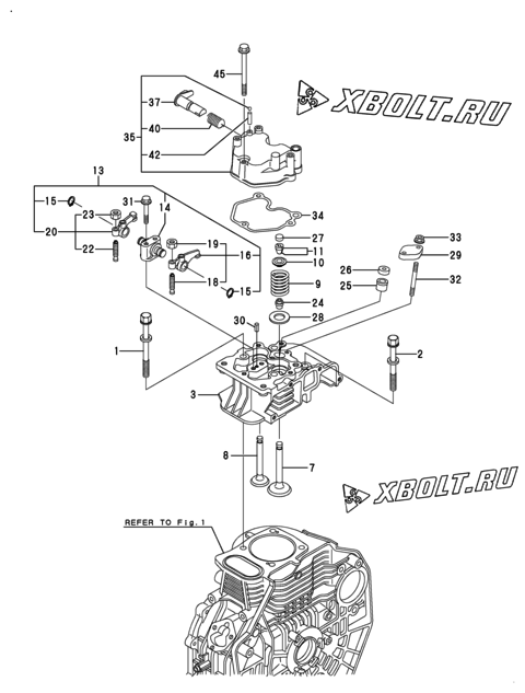 Головка блока цилиндров (ГБЦ) двигателя Yanmar L70V6AA1R1AA
