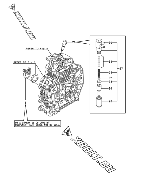  Топливный насос высокого давления (ТНВД) двигателя Yanmar L70V6AA1R1AA