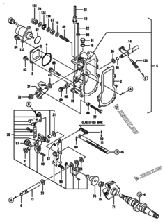  Двигатель Yanmar 3TNV70-HGEP, узел -  Регулятор оборотов 