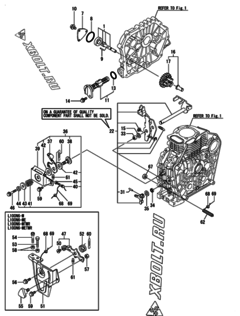  Двигатель Yanmar L100N6-METMR, узел -  Масляный насос 