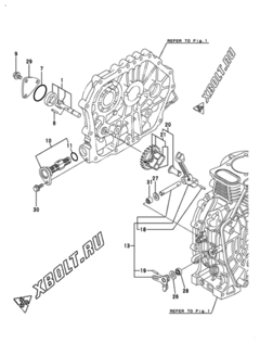  Двигатель Yanmar L70ABDEJRH, узел -  Масляный насос 
