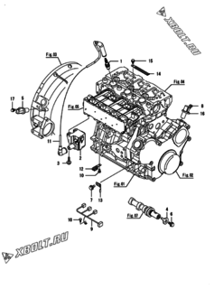  Двигатель Yanmar CP10WN-SPB, узел -  Система зажигания 