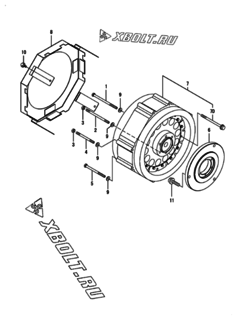  Двигатель Yanmar CP10WN-SPB, узел -  Генератор 