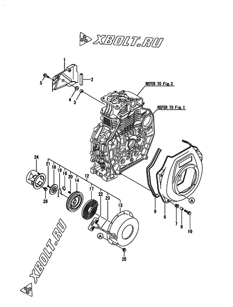  Пусковое устройство двигателя Yanmar L70N5-GY