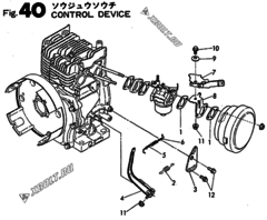  Двигатель Yanmar YSG2000BE, узел -  Блок управления 