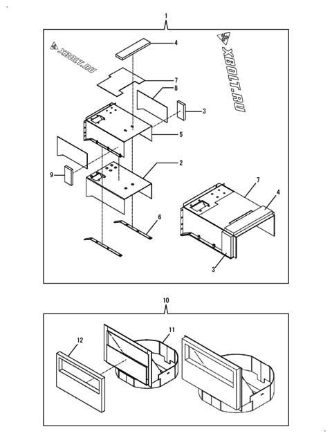 DUCT(DETAILS) двигателя Yanmar EG55N-6ECS