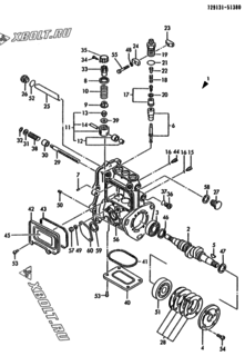  Двигатель Yanmar 3TN84L-RMZ, узел -  Топливный насос высокого давления (ТНВД) 