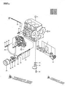  Двигатель Yanmar 3TNC78L-RHK, узел -  Система смазки 