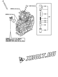  Двигатель Yanmar L70V6GJ1R1AAS5, узел -  Топливный насос высокого давления (ТНВД) 