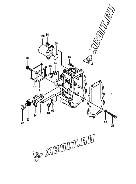 Регулятор оборотов двигателя Yanmar 4TNV88-BPHB  Регулятор оборотов двигателя Yanmar 4TNV88-BPHB