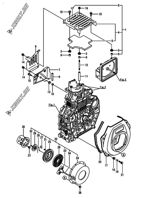  Пусковое устройство двигателя Yanmar L70V6-KETK2